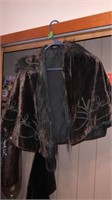 Stunning Victorian Velvet Cape with Beading