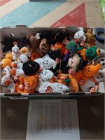 Lot of assorted Halloween Ty Beanie Babies