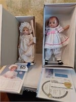 Lot of 2 collector dolls - one porcelain head