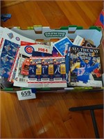 Lot of magazines about the Chicago Cubs
