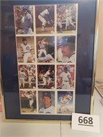 Chicago Cubs player collage poster