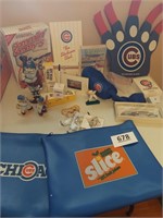 Lot of assorted Chicago Cubs memorabilia