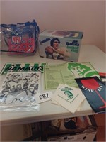 Lot of Joe Nameth memorabilia - football is in