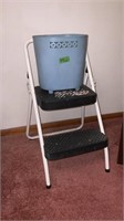 Step Stool, Plastic Waste Can