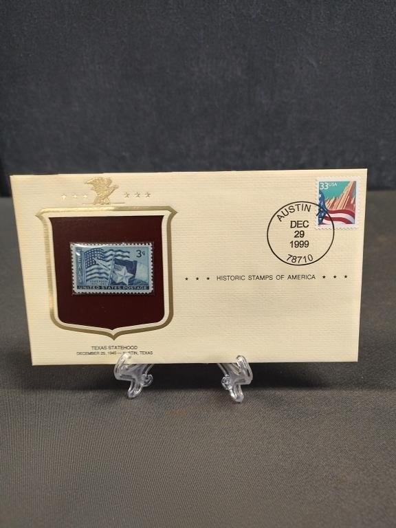 1999 Texas Statehood Stamp, 3cent stamp