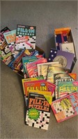 Assorted Puzzle Books, Games