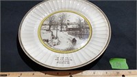 Advertising Plate Rushville ILL (cracked)