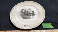 Advertising Plate Abe Lincoln Rushville ILL
