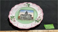 Advertising Plate Lewistown ILL (2 cracked glued)