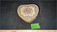 Vintage Victorian Style Heart Shaped Metal