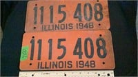 Set 1948 License Plates