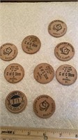 Wooden Nickels Arcola and Bushnell