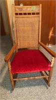 Caned Back Rocking Chair