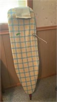 Vintage Ironing Board with  Press Cloths