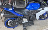 Kids Electric Motorcycle Blue