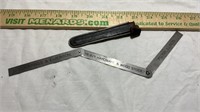 Cummings and Emerson Peoria IL Folding Ruler in