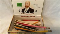 Cigar Box with Astoria Advertising Pencils,some