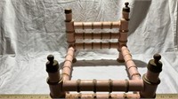 Wooden Turned Doll Bed Base