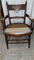 Caned Bottom Captains Chair