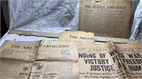 Old.Area Newspapers,1918, 1932,1944,1952