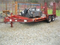 2002 16 FT BELSHE DOUBLE AXLE TRAILER 10,000 LBS