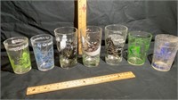 Vintage Drinking Glasses Variety (12)