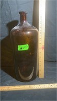 Amber a glass Bottle 14 inches