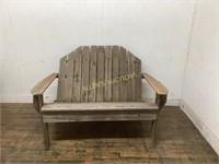 WOODEN PATIO BENCH