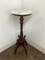 MARBLE TOP PLANT STAND