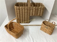 3 BASKETS LONGABERGER AND BATH AND BODY WORKS