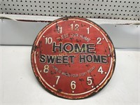ROUND METAL SIGN "HOME SWEET HOME"