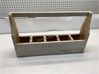 PRIMATIVE 5 HOLE WOODEN TOOL BOX