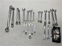 COMBINATION AND OPEN END WRENCHES SEARS  CRAFTSMAN