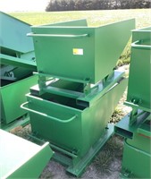 (2) NEW Heavy duty quick release dumping hoppers