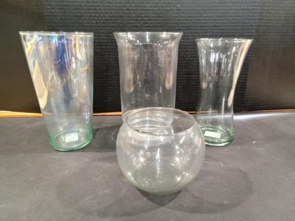 Four Different Shapes of Vases