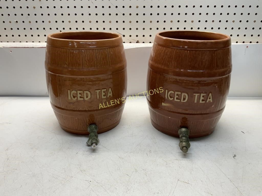 2 ICE TEA DISPENSERS