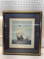 FRAMED AND MATTED PRINT  "JOURNEY OF "VICTORY"
