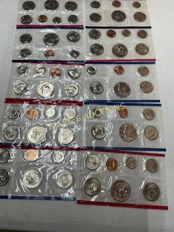 5 SETS 1981 UNCIRCULATED COINS