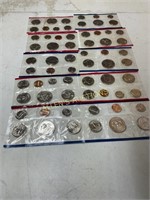 5 SETS 1981 UNCIRCULATED COINS