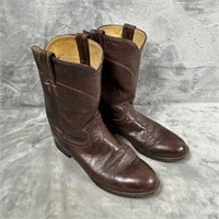Justin Roper Boots Burgundy Brown Size 8.5