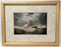 John O'Brien Matted & Framed Naval Print