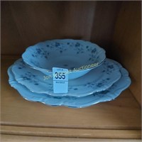 2 Platters and Bowl Johann Haviland Blue Garland