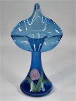 FENTON HAND PAINTED SIGNED JACK IN THE PULPIT VASE
