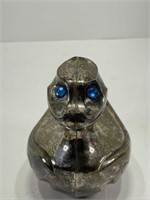 Silver Plate Duck Coin Bank