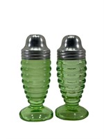 Green Uranium Salt & Pepper Shakers