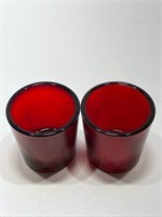 Pair of Ruby Red Glasses