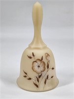 FENTON HAND PAINTED SATIN GLASS BELL