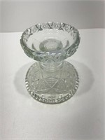 Unique Vintage McKee Glass Punch Bowl Base