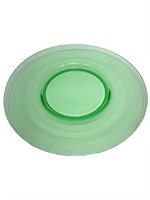 Green Uranium Glass Plate