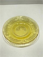 Amber Federal Glass Bowl